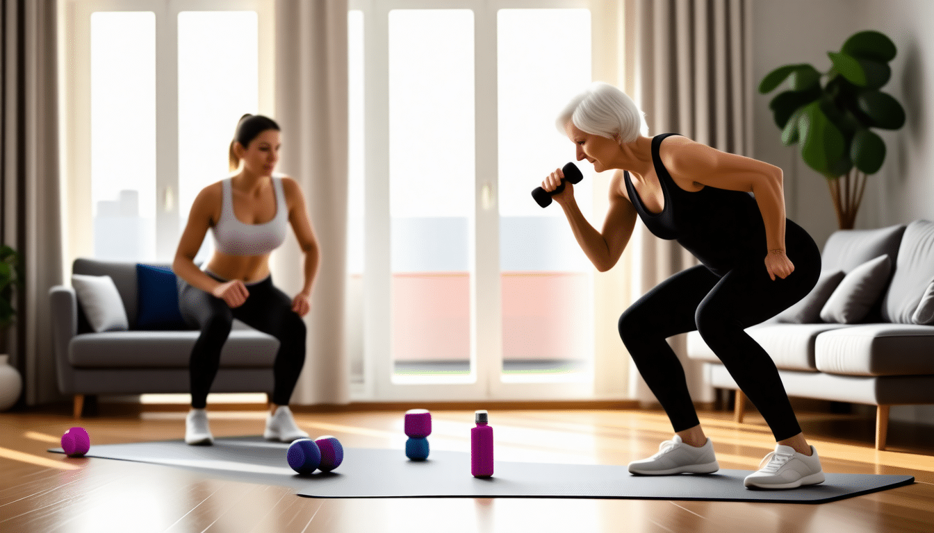 scopri 5 esercizi completi per rafforzare il corpo a casa dopo i 55 anni. routine semplice e efficace per mantenersi in forma e sentirsi più energici ogni giorno.