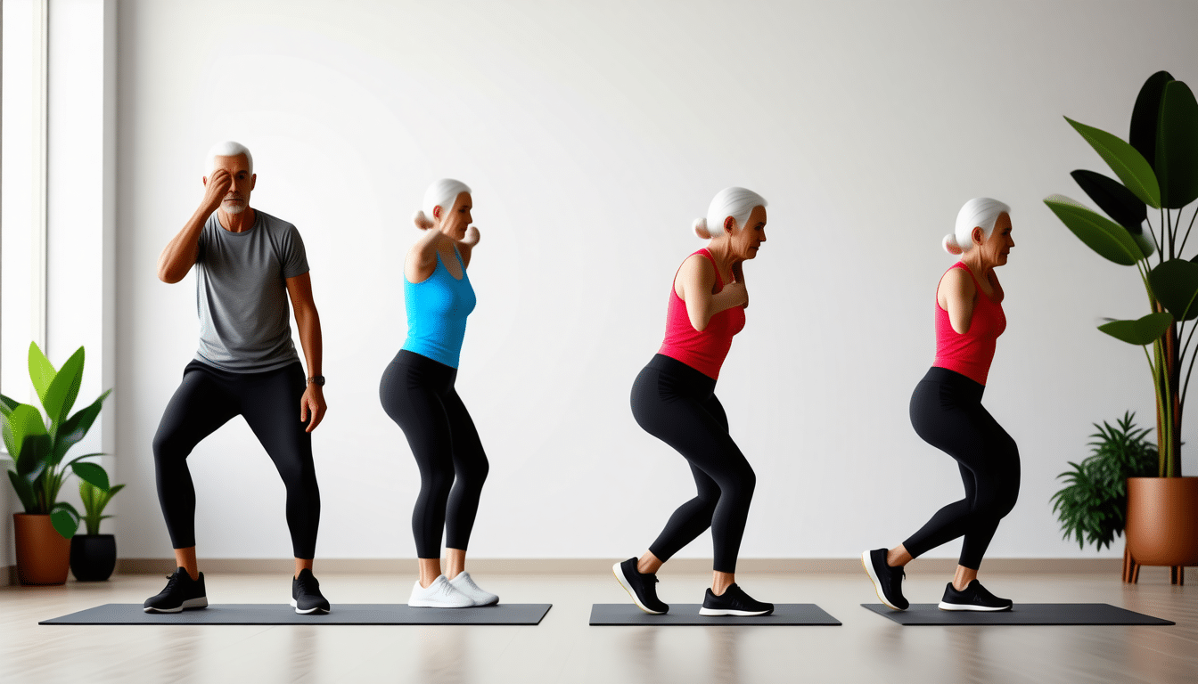 scopri 5 esercizi senza attrezzi per rafforzare il corpo dopo i 60 anni, migliorando forza e benessere in modo semplice e sicuro.