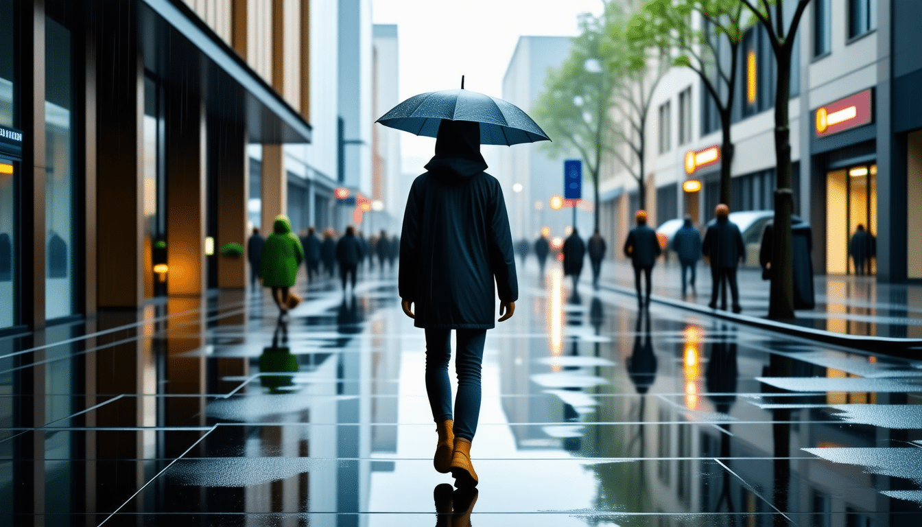 scopri perché camminare sotto la pioggia fa bene alla salute e impara le 3 regole fondamentali per farlo in modo sicuro e piacevole.