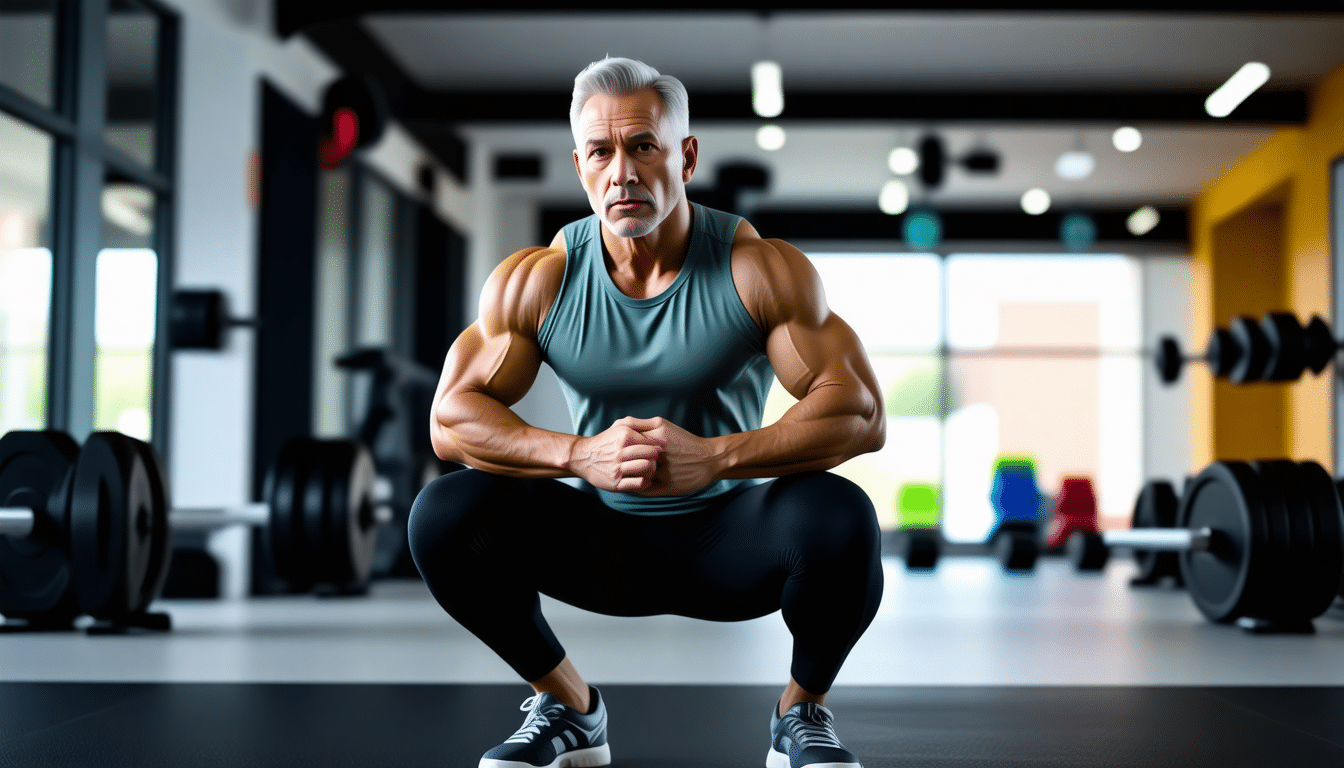 scopri quanti squat al giorno sono necessari per aumentare la forza dopo i 50 anni e mantenere una buona forma fisica in età matura.